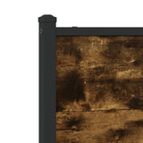 Metal Bed Frame without Mattress Smoked Oak 120x200 cm 4007812