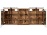 Bathroom Cabinet Set 3 pcs 110 x 10.5 x 60.5 cm Engineered wood 3403726