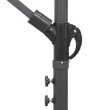 Hanging Garden Parasol Burgundy 3 m Aluminium Pole 47224