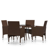 Garden Bistro Set Brown 3095906