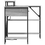Desk with Drawer Grey Sonoma 120 x 79 x 86.5 cm Engineered Wood 859403