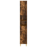 Bathroom Cabinet with Open Shelf DELFT Smoked Oak 897040