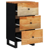 ZNTS Sideboard with 3 Drawers 40x33.5x75 cm Solid Wood Acacia 352906