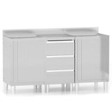 Commercial Kitchen Cabinets 3 pcs Stainless Steel 3083721