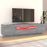 TV Cabinet with LED Lights Grey Sonoma 160x35x40 cm 815727