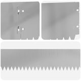 Lawn Edging 10 pcs 103 x 15 cm Steel Silver 8008463