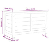 Outdoor Cushion Box 100x50x56 cm Solid Wood Fir 152166
