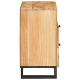 Bedside Cabinet Natural 50 x 33 x 62 cm Solid Mango Wood 4018054