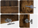 5 Piece LED TV Cabinet Smoked Oak Engineered Wood 3416926