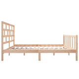 3101348 Bed Frame without Mattress Solid Wood 140x200 cm