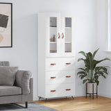 Highboard White 69,5x34x180 cm Engineered Wood 3198377