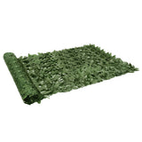 Balcony Privacy Screen with Dark Green Leaves 300x150 cm 3216424