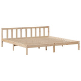 Bookcase Bed without Mattress 200x200 cm Solid Wood Pine 3321665