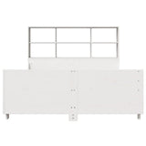 Bookcase Bed without Mattress White 140x190 cm Solid Wood 3323819