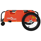 Bike Trailer Orange Oxford Fabric and Iron 94187