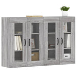 Wall Mounted Cabinets 2 pcs Grey Sonoma Engineered Wood 3197911