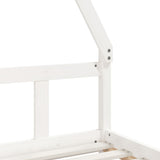 Kids Bed Frame White 90x190 cm Solid Wood Pine 834463
