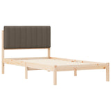 Bed Frame with Upholstered Headboard Taupe 100 x 200 cm 878072