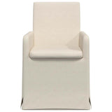 Dining Chairs with Wheels 2 pcs Beige 57 x 67 x 95 cm Linen 42017900