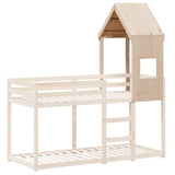 Kids' Bed Roof 55x84x132 cm Solid Wood Pine 846894