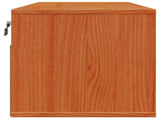 Wall Cabinet 2 pcs Wax Brown 80 x 30 x 30 cm Solid Pine Wood 869949