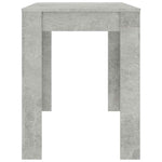 Dining Table Concrete Grey 120x60x76 cm Engineered Wood 800436