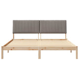 Bed Frame with Headboard Brown 180 x 200 cm Solid Pine Wood 3394406