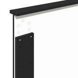 Bed Frame with Headboard Black 90 x 200 cm Solid Pine Wood 3409409