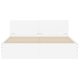 Bed Frame without Mattress White 140x200 cm 3207483