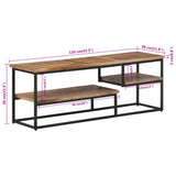 TV Cabinet 110x30x39 cm Solid Reclaimed Teak 358518