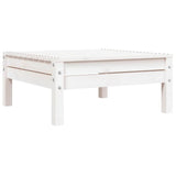 Garden Sofa White Solid pine wood 3-seater Modular Garden Sofa 838034