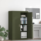 Storage Cabinet Olive Green 90 x 40 x 140 cm Steel 3406164