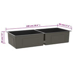 Handmade Kitchen Sink Black Stainless Steel 51525
