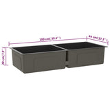 Handmade Kitchen Sink Black Stainless Steel 51525