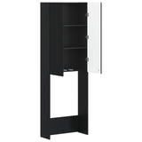Toilet Cabinet ARNHEM Black 66 x 25.5 x 190 cm Engineered Wood 896696