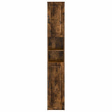 Bathroom Cabinet with Open Shelf UTRECHT Smoked Oak 897700