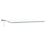 Retractable Awning Manual White 600 x 300 cm Fabric 3331650