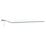Retractable Awning Manual White 600 x 300 cm Fabric 3331650