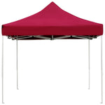 ZNTS Professional Folding Party Tent Aluminium 4.5x3 m Wine Red 45494