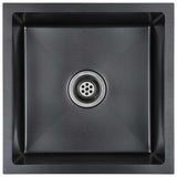 Handmade Kitchen Sink Black Stainless Steel 145083