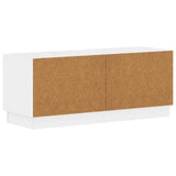TV Cabinet High Gloss White Engineered Wood 897339