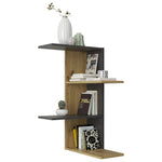 ZNTS FMD Wall-mounted Corner Shelf Artisan Oak Matera 429430