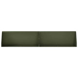 Retaining Wall 4 pcs 100 x 12 x 50 cm Steel Olive Green 3449047