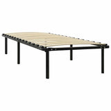 Bed Frame without Mattress Black Metal 90x200 cm 284678