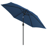 Garden Parasol with Metal Pole 300 cm Azure 47127