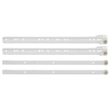 Drawer Slide 55 pcs White Steel 864658