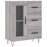 Sideboard Grey Sonoma 69.5x34x90 cm Engineered Wood 828042