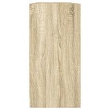 Bookcase with Doors Sonoma Oak 204x37x75 cm Engineered Wood 3206533