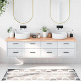 Bathroom Countertop Light Brown 200x60xcm Treated Solid Wood 3156175