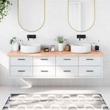 Bathroom Countertop Light Brown 200x60xcm Treated Solid Wood 3156175